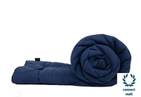 EAlm 200 GSM Microfibre Comforter Double Bed for Winter | Luxurious Quilt Blanket Double Bed | Soft Microfiber Qulits AC Comforters | Size 90X60 Inch  NavyBlue - Free Size, Navy Blue, Cotton, Pack of1